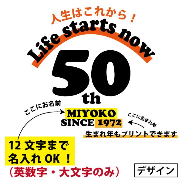 50代 名入れ Tシャツ 誕生日 プレゼント 50歳 51歳 55歳 52歳 53歳 54歳 56歳 57歳 58歳 59歳 オリジナル お祝い 男性 女性 父 母 上司 送料無料 1500 1501 5001 Life50 Tシャツのbasic Cover 通販 Yahoo ショッピング