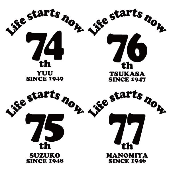 70代 名入れ Tシャツ 誕生日 プレゼント 71歳 70歳 77歳 72歳 73歳 74歳 75歳 76歳 78歳 79歳 オリジナル お祝い 男性 女性 父 母 上司 古希Ｔ 1501 1500 085 | BASIC COVER | 09