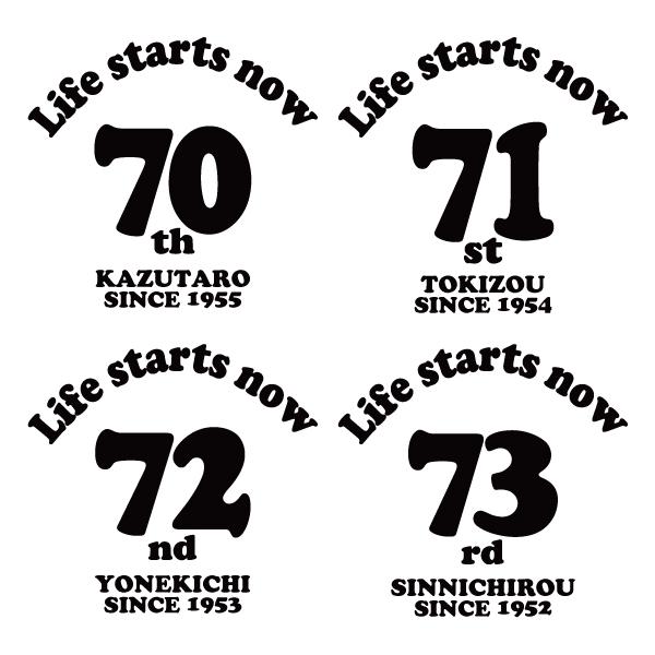 70代 名入れ Tシャツ 誕生日 プレゼント 71歳 70歳 77歳 72歳 73歳 74歳 75歳 76歳 78歳 79歳 オリジナル お祝い 男性 女性 父 母 上司 古希Ｔ 1501 1500 085 | BASIC COVER | 08
