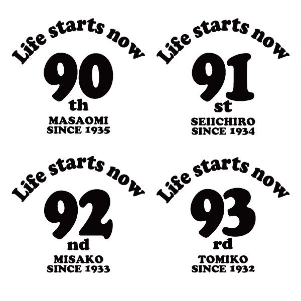 90代 名入れ Tシャツ 祖母 誕生日 プレゼント ギフト 90歳 91歳 94歳 92歳 93歳 95歳 96歳 97歳 98歳 99歳  オリジナル お祝い 女性 男 卒寿 白寿 1501 1500 085 | BASIC COVER | 08