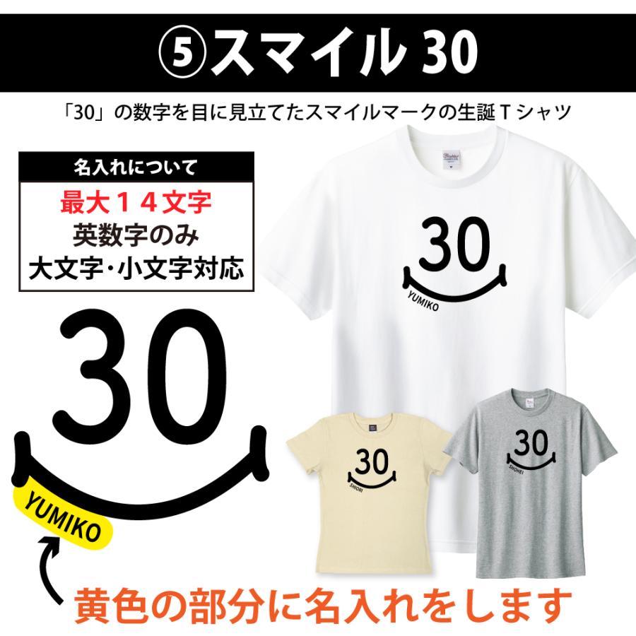 30歳 三十路 誕生日 プレゼント Tシャツ 名入れ 西暦 30歳 80年代 娘 息子 男性 女性 大人 ギフト 祝い 面白 ネタ メンズ レディース 半袖 1501 1500 085 | BASIC COVER | 11