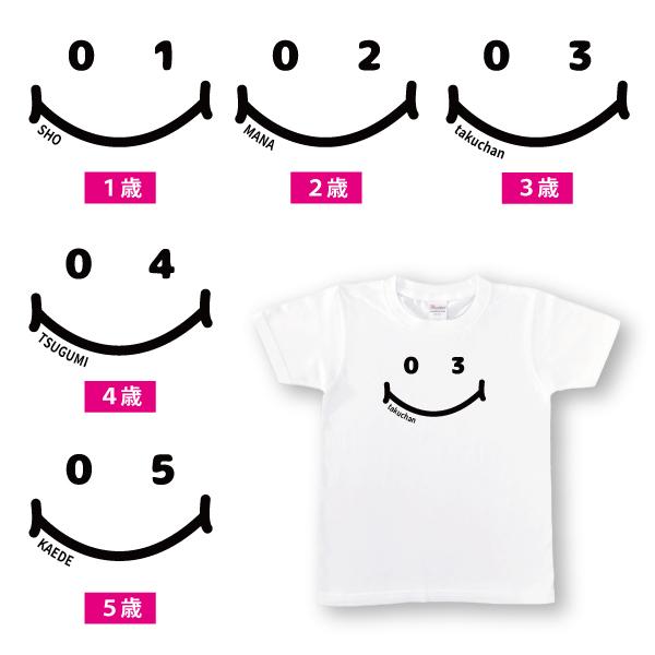 バースデー 衣装 お誕生日 名入れ Tシャツ プレゼント 4歳 5歳 6歳 7歳 8歳 9歳 10歳 お祝い 男の子 女の子 親子 お揃い かわいい シンプル 年齢 記念 085 | Printstar | 03