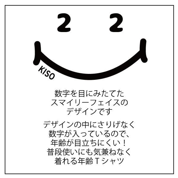 BASIC COVER 20代 ニコちゃん 名入れ Tシャツ 誕生日 プレゼント 20歳