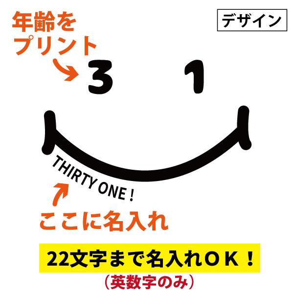 30代 ニコニコ 名入れ Tシャツ 誕生日 プレゼント 30歳 31歳 34歳 32歳 33歳 35歳 36歳 37歳 38歳 39歳 オリジナル お祝い 男性 女性 かわいい 1501 1500 085 | BASIC COVER | 01