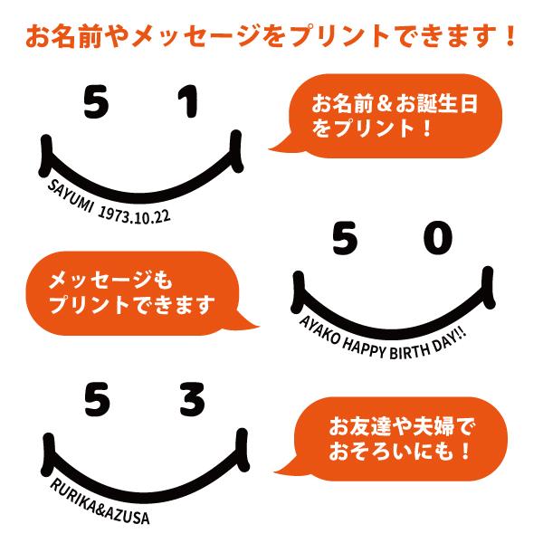 50代 ニコちゃん 名入れ Tシャツ 誕生日 プレゼント 50歳 51歳 55歳 52歳 53歳 54歳 56歳 57歳 58歳 59歳 オリジナル 祝い 男性 女性 父 母 上司 1501 1500 085 | BASIC COVER | 02