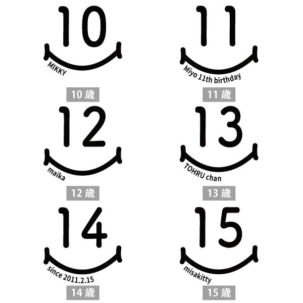 10代 スマイル 名入れ Tシャツ 誕生日 成人祝い プレゼント ギフト 18歳 10歳 11歳 12歳 13歳 14歳 15歳 16歳 17歳 19歳 お祝い 男 女 1501 1500 085 | BASIC COVER | 08