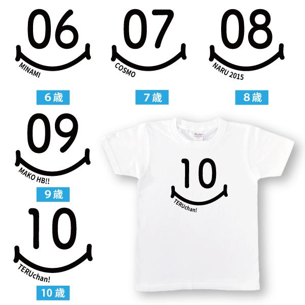 バースデー パーティー 衣装 お誕生日 名入れ Tシャツ プレゼント 4歳 5歳 6歳 7歳 8歳 9歳 10歳 祝い 男の子 女の子 親子 お揃い かわいい 年齢 記念 085 | Printstar | 04