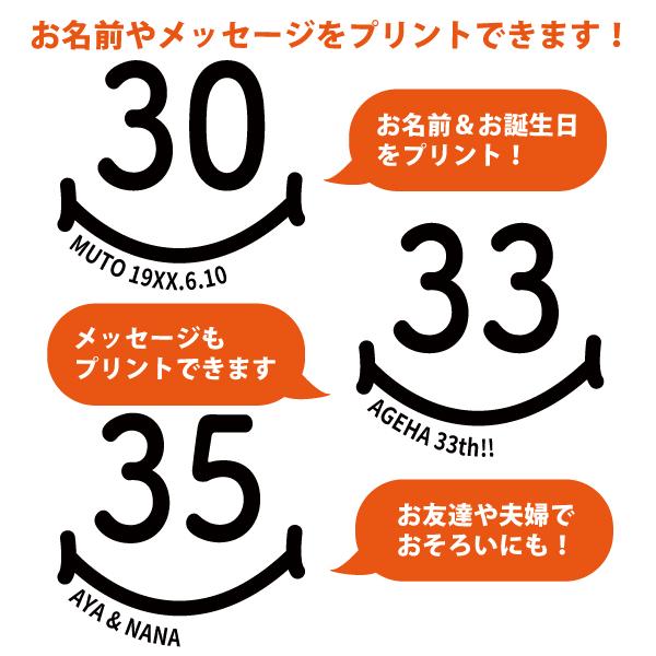 30代 名入れ Tシャツ 誕生日 プレゼント 30歳 31歳 34歳 32歳 33歳 35歳 36歳 37歳 38歳 39歳 オリジナル 男性 女性 年齢 オリジナル グッズ 1501 1500 085 | BASIC COVER | 02