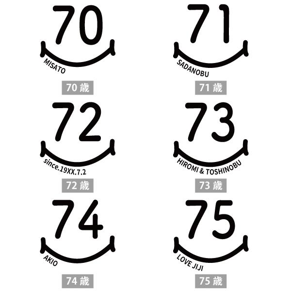 敬老の日 70代 名入れ Tシャツ 誕生日 プレゼント 70歳 71歳 75歳 72歳 73歳 74歳 76歳 77歳 78歳 79歳 男性 女性 父 母 両親 祖父 祖母 贈り物 1501 1500 085 | BASIC COVER | 07