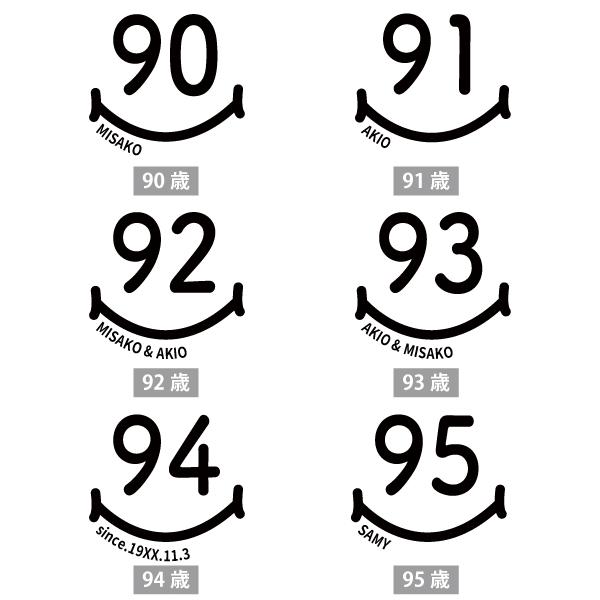 敬老の日 90代 誕生日 名入れ Tシャツ 90歳 91歳 92歳 93歳 94歳 95歳 96歳 97歳 98歳 99歳 プレゼント 男性 女性 祖父 祖母 ギフト 記念 1501 1500 085 | BASIC COVER | 08