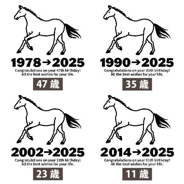 馬 午 うま年 干支 十二支 誕生日プレゼント 競馬 Ｔシャツ 95歳 83歳 71歳 59歳 47歳 35歳 23歳 11歳 家族 男性 女性 競走馬 競馬ファン 1501 1500 085 | BASIC COVER | 11