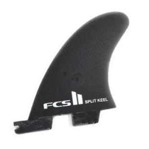 FCS2 フィン】 FCS2 MATT BIOLOS PG SPLIT KEEL QUAD SMOKE FIN SET