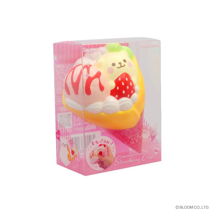 ブルーム スクイーズ マシュマロベアのストロベリークレープ ミニ（ピンク） | BLOOM（おもちゃ） | 04