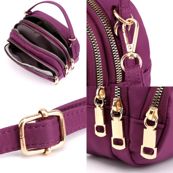 ショルダーバッグ ポーチ レディース ミニ 軽量 撥水 シンプル ナイロン メール便 |  | 12