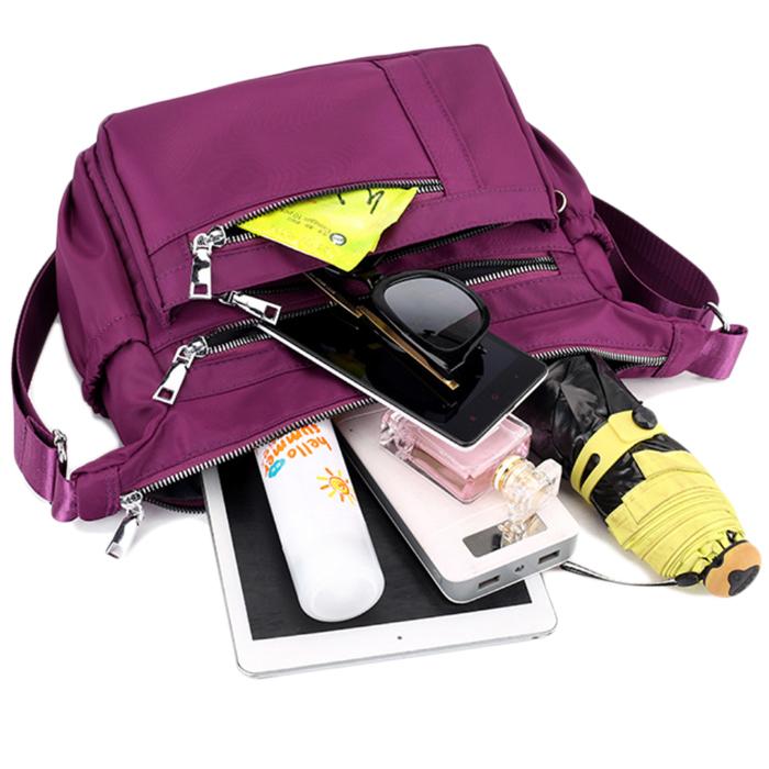 ショルダーバッグ ポーチ レディース メンズ 男女兼用 軽量 撥水 シンプル ナイロン メール便 |  | 10