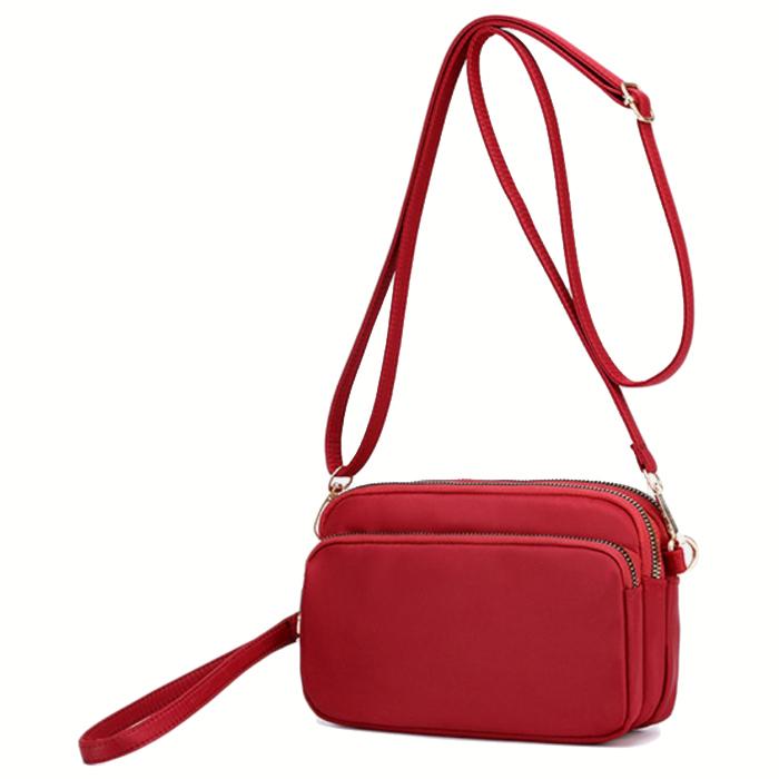 ショルダーバッグ ポーチ ミニ レディース 軽量 撥水 シンプル ナイロン メール便 |  | 01