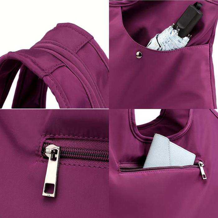 トートバッグ レディース 軽量 撥水 シンプル マザーズバッグ ナイロン メール便 |  | 12