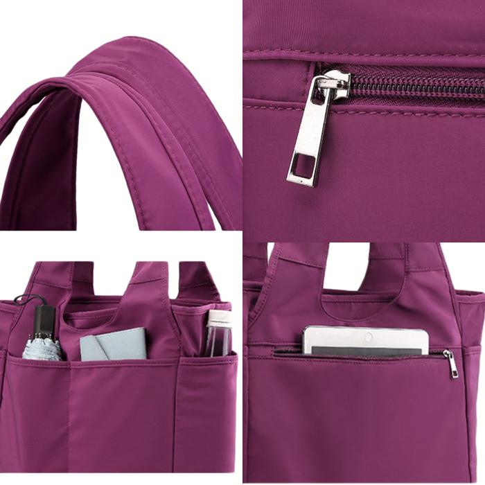 トートバッグ レディース 軽量 撥水 シンプル マザーズバッグ ナイロン メール便 |  | 14