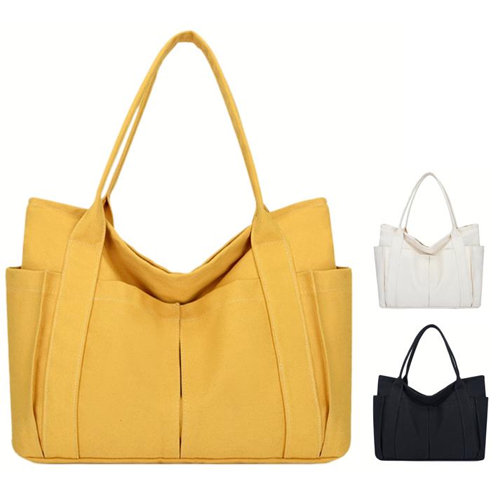 帆布 大きめ キャンバス トートバッグ 大容量 レディース メンズ  男女兼用 手提げ 厚手 布 無地 | 