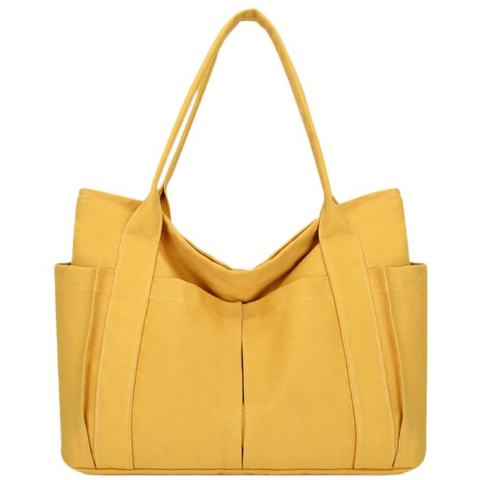 帆布 大きめ キャンバス トートバッグ 大容量 レディース メンズ  男女兼用 手提げ 厚手 布 無地 |  | 04