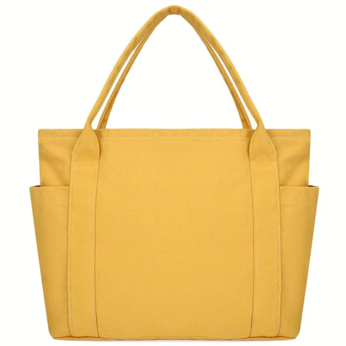 帆布 大きめ キャンバス トートバッグ 大容量 レディース メンズ  男女兼用 手提げ 厚手 布 無地 |  | 07