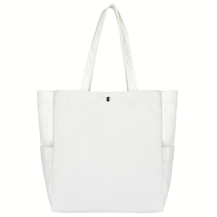 トートバッグ レディース A4 縦 大きめ 軽量 軽い キャンバス ファスナー付き  布 シンプル カジュアル  軽い シンプル 手提げバッグ  メール便 |  | 01