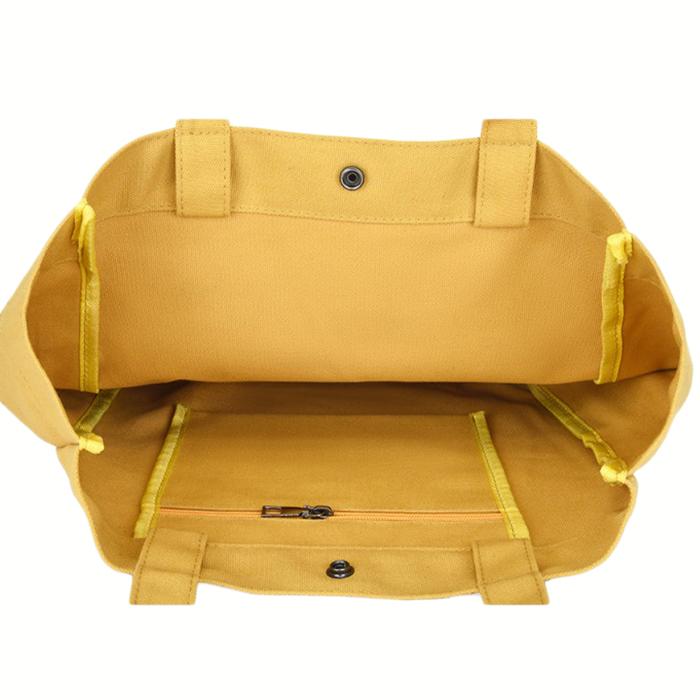 トートバッグ レディース A4 縦 大きめ 軽量 軽い キャンバス ファスナー付き  布 シンプル カジュアル  軽い シンプル 手提げバッグ  メール便 |  | 10