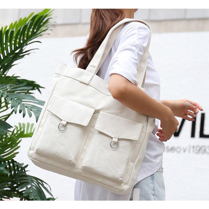 トートバッグ レディース A4 縦 大きめ 軽量 軽い キャンバス  布 シンプル カジュアル  軽い シンプル 手提げバッグ  メール便 |  | 11