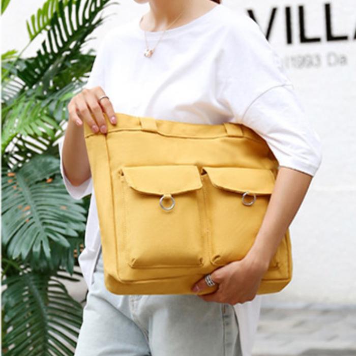 トートバッグ レディース A4 縦 大きめ 軽量 軽い キャンバス  布 シンプル カジュアル  軽い シンプル 手提げバッグ  メール便 |  | 12