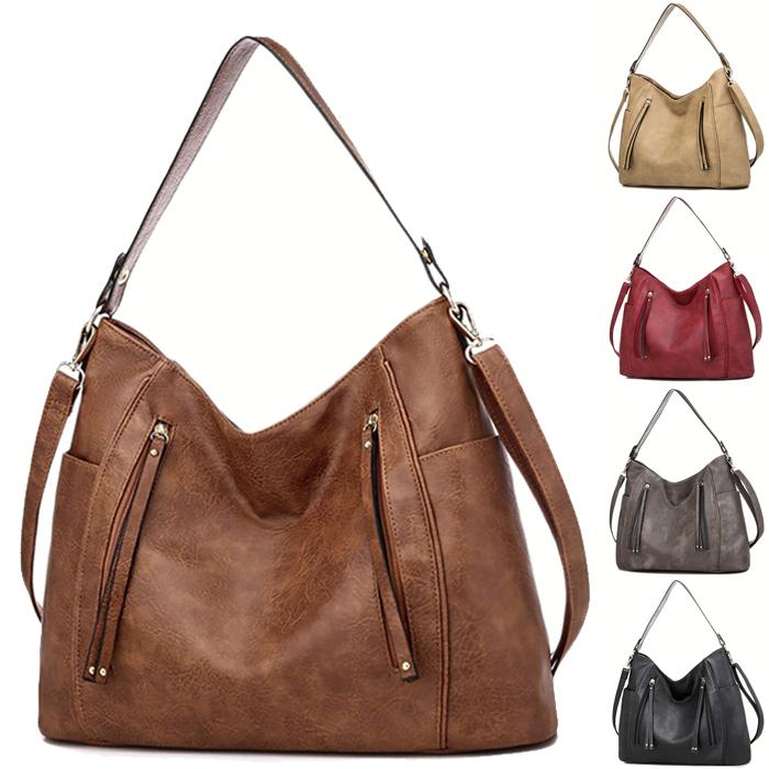 トートバッグ ショルダーバッグ レディース 2WAY PUレザー 収納 マザーズバッグ 無地 シンプル ビジネス 通勤 女性 大人 | 