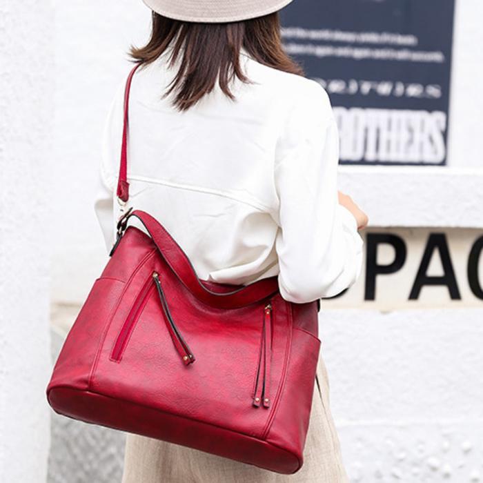 トートバッグ ショルダーバッグ レディース 2WAY PUレザー 収納 マザーズバッグ 無地 シンプル ビジネス 通勤 女性 大人 |  | 12