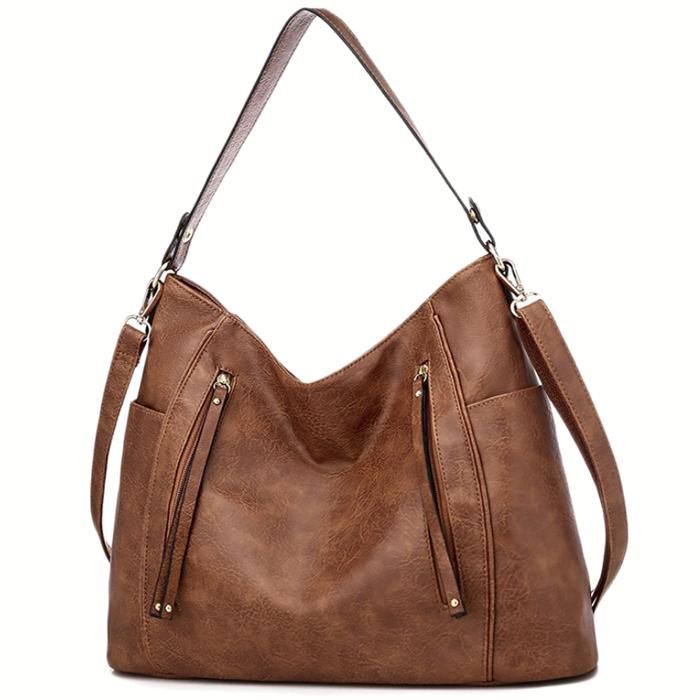 トートバッグ ショルダーバッグ レディース 2WAY PUレザー 収納 マザーズバッグ 無地 シンプル ビジネス 通勤 女性 大人 |  | 04