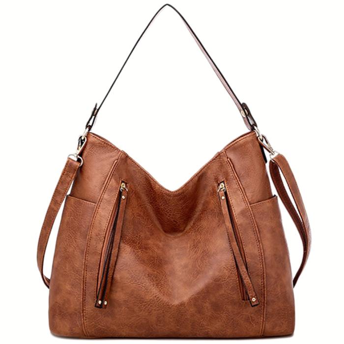 トートバッグ ショルダーバッグ レディース 2WAY PUレザー 収納 マザーズバッグ 無地 シンプル ビジネス 通勤 女性 大人 |  | 06