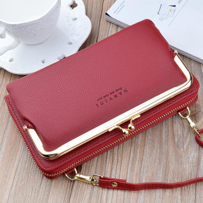 ポシェット がま口 財布 ポーチ 斜め ショルダーポーチ 肩掛け 2WAY 肩ひも レディース 女の子 女性 かわいい シンプル 訳アリ |  | 01