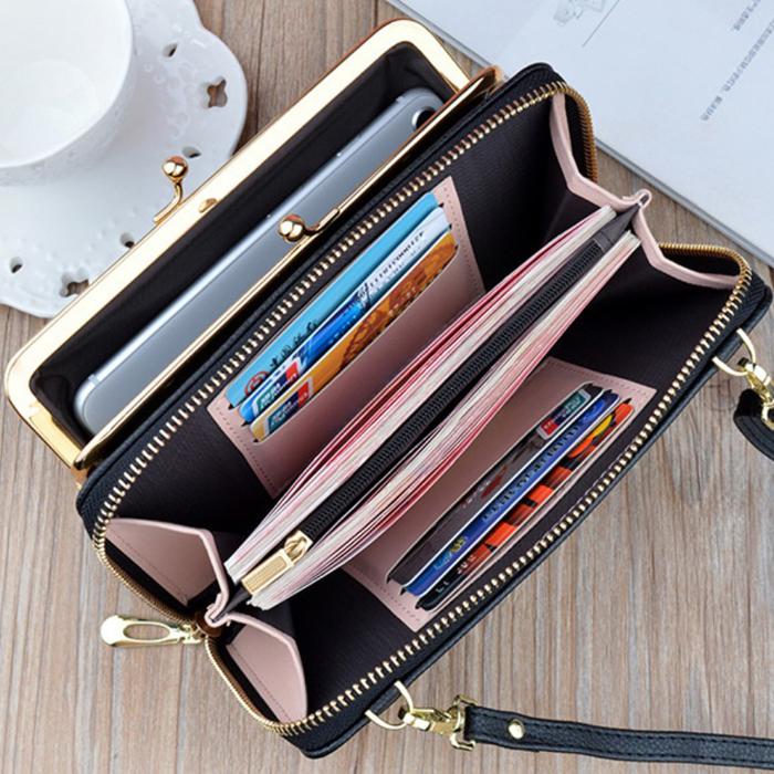 ポシェット がま口 財布 ポーチ 斜め ショルダーポーチ 肩掛け 2WAY 肩ひも レディース 女の子 女性 かわいい シンプル 訳アリ |  | 11