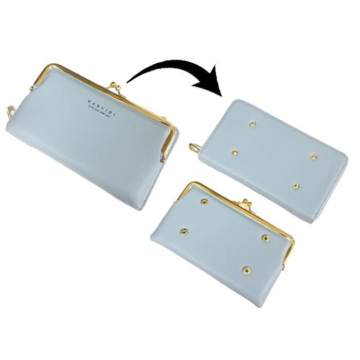 ポシェット がま口 財布 ポーチ 斜め ショルダーポーチ 肩掛け 2WAY 肩ひも レディース 女の子 女性 かわいい シンプル 訳アリ |  | 13