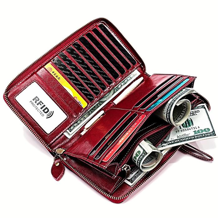 長財布 サイフ レザー 革 ストラップ  レディース メンズ 磁気 スキミング防止 |  | 09