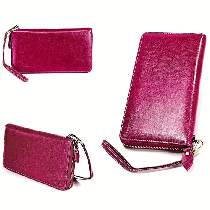 長財布 サイフ レザー 革 ストラップ  レディース メンズ 磁気 スキミング防止 |  | 03