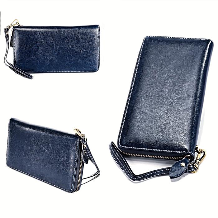 長財布 サイフ レザー 革 ストラップ  レディース メンズ 磁気 スキミング防止 |  | 05