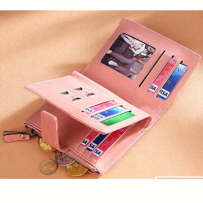 財布 サイフ 二つ折り 他収納 収納多数 レザー 革 ストラップ  レディース |  | 09