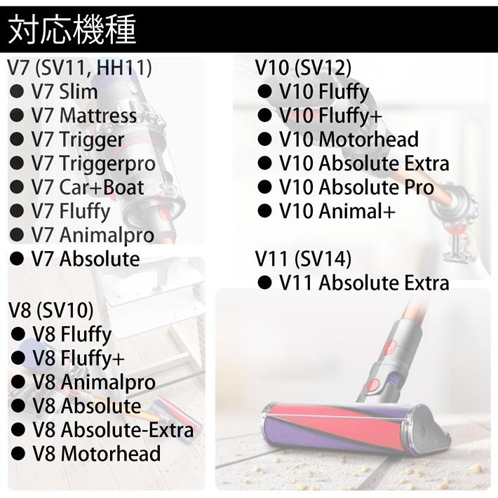 Dyson ダイソン 掃除機 ダブルソフトローラークリーナーヘッド v7 v8