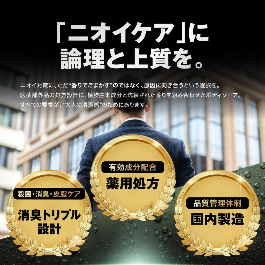 薬用ボディーソープ 背中ニキビを防ぎ ニオイを抑える 370ml ラフランス&レモンの香り アクネモンスター |  | 06