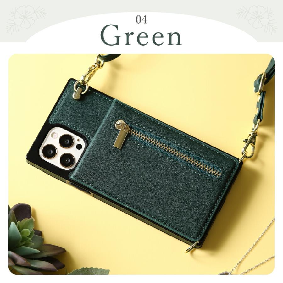 スマホケース iPhone ショルダータイプ 縦横 コイン カード 収納