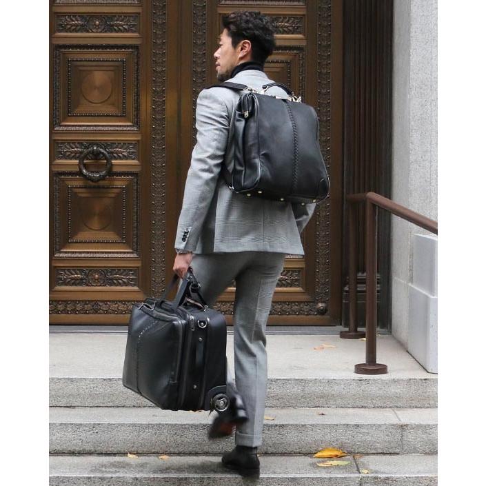 【カリン木手SET】ダレスバッグ ダレスバック 本革 豊岡 日本製 リュック メンズ ビジネスリュック 3way 大容量 出張【Y3P　馬革】 | YOUTA | 06