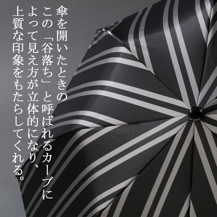 【当店限定品】Ramuda 漆塗り 折り畳み傘 レジメンタル 漆小曲 耐風骨 折りたたみ傘 軽量 55cm ラムダ 甲州織  NM216305-SAX |  | 12
