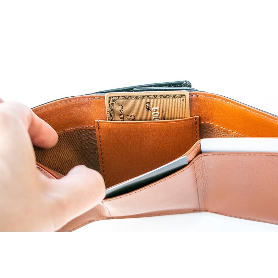 姫路産の牛革を使用したグロスレザー３つ折り財布 | YOUTA | 19