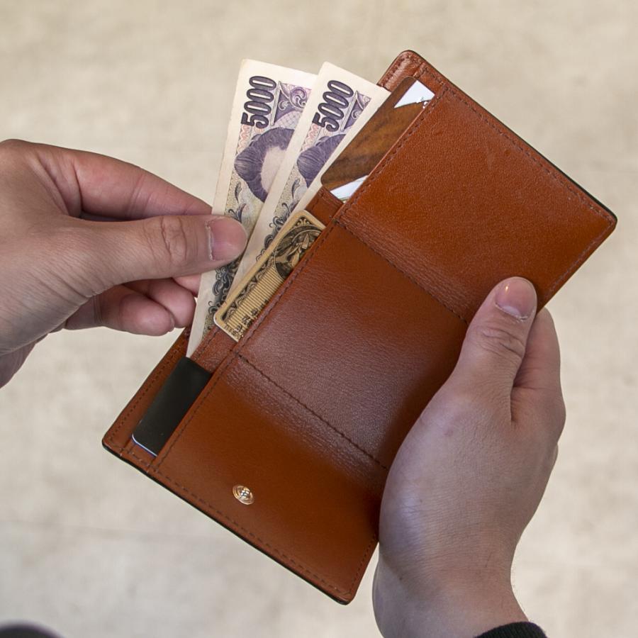 姫路産の牛革を使用したグロスレザー３つ折り財布 | YOUTA | 22