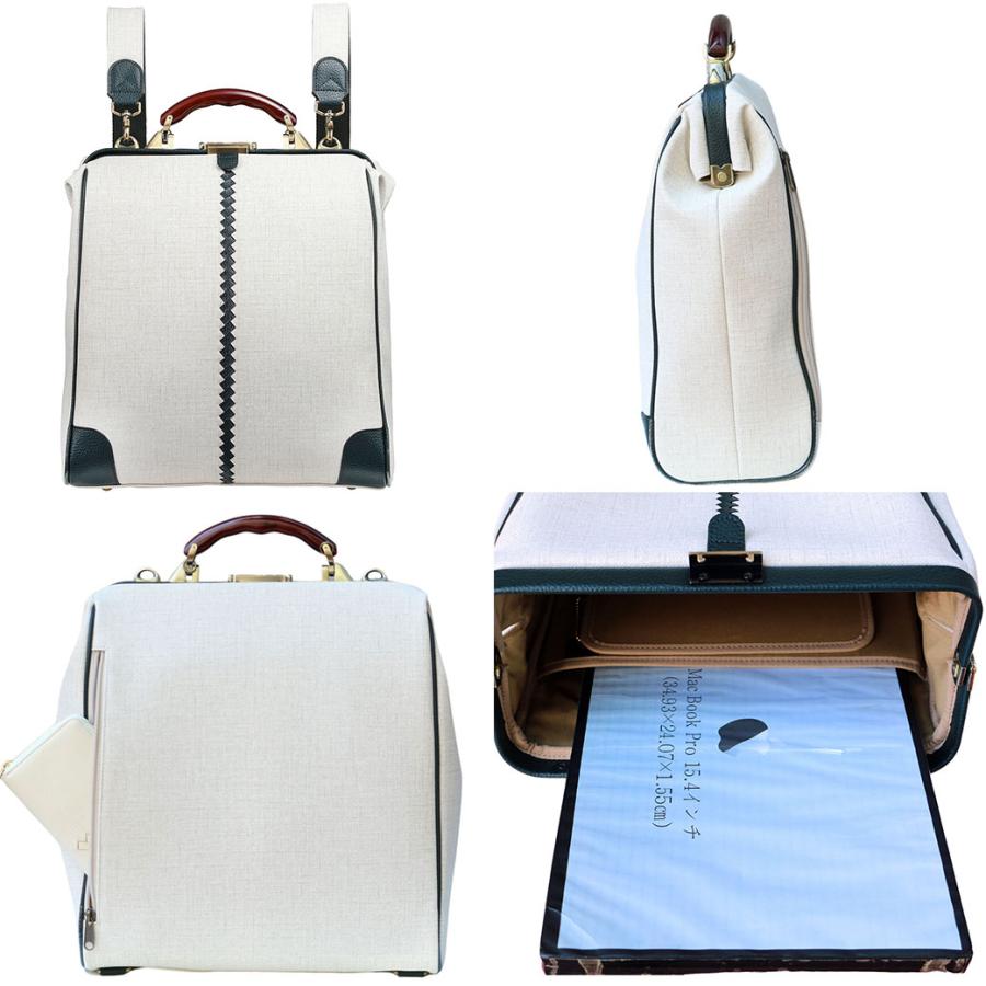 ダレスバッグ 縦L  豊岡 メンズ リザード がま口 バッグ  B4 16インチ PC youta ヨータ YK-0003-OCT 【限定カラー オクタビア】 | YOUTA | 09