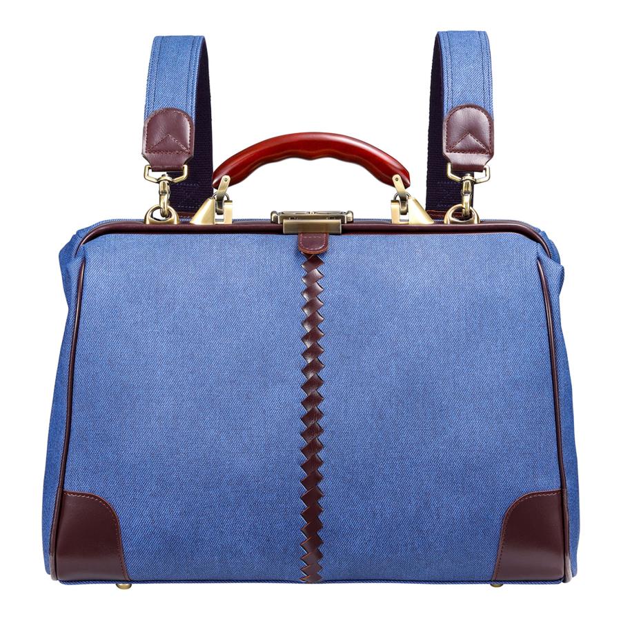 ダレスバッグ 豊岡 レディース ミニリュック デニム 3way がま口 ビジネスバッグ リュック 防水 通勤 A4 12インチ【鳴門デニム】 | YOUTA | 05