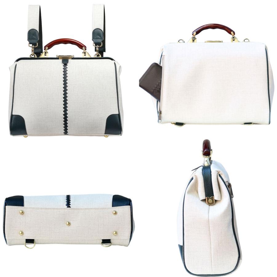 ダレスバッグ 豊岡 レディース ミニリュック リザード 3way がま口 ビジネスバッグ リュック 防水 通勤 A4 12インチ 【オクタビア】 | YOUTA | 09